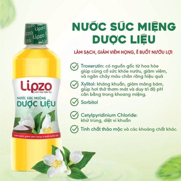 Nước súc miệng thảo dược | Hơi thở thơm mát, Hỗ trợ nướu và chảy máu chân răng, 500 ml 12 158f2084beae32f06bbf