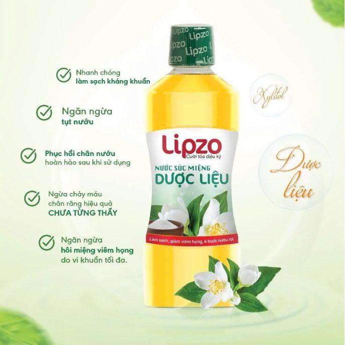 Nước súc miệng thảo dược | Hơi thở thơm mát, Hỗ trợ nướu và chảy máu chân răng, 500 ml 13 3ab8e8527978f526ac69