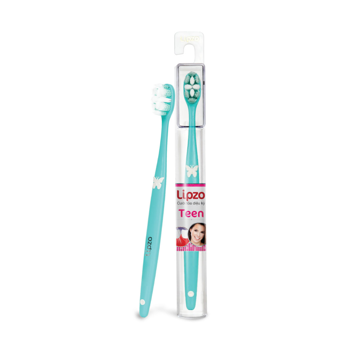 Lipzo Teen premium toothbrush | Designed to suit the jaw shape of teenagers